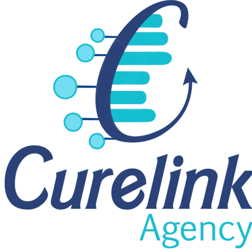 medical digital marketing Egypt strategy session at CureLink logo