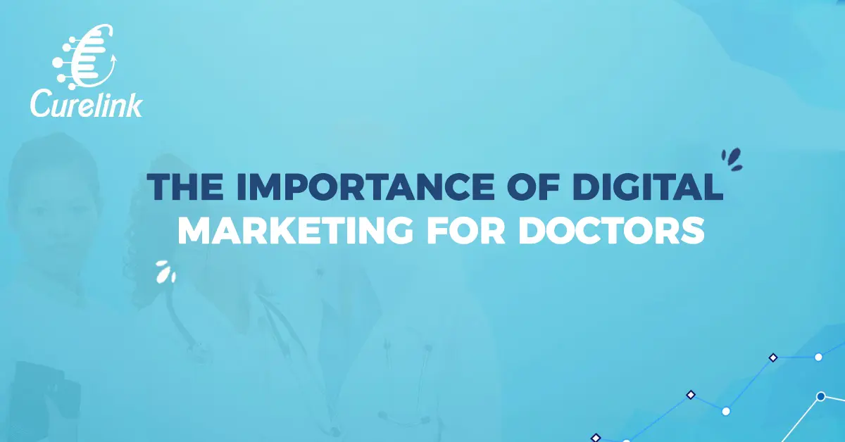 Doctor reviews patient-engagement analytics on a laptop—importance of digital marketing for doctors